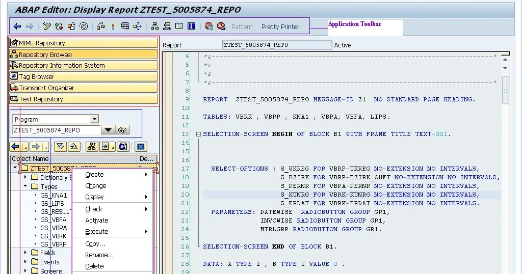 Working through the legacy SAP system