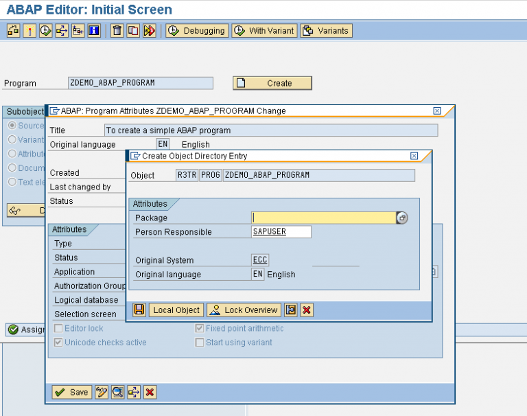 ABAP program structure in SAP