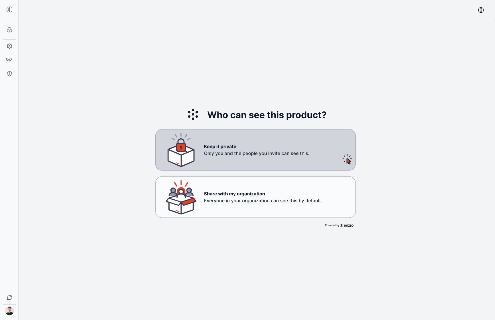 Library → choose Quick Setup → how to start → privacy → conversation → sketch generated inline → finished single-page workspace.